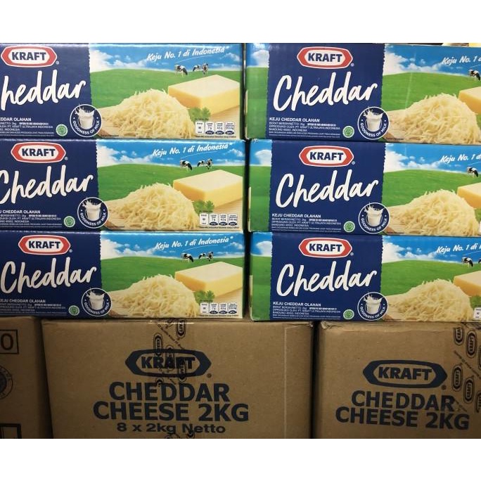 

BISA BAYAR DITEMPAT Keju kraft cheddar kemasan 2kg - gojek only!! Selain gojek kami cancel