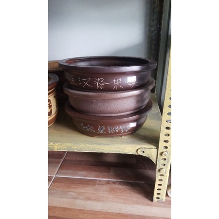 Pot keramik oval ceper JP146