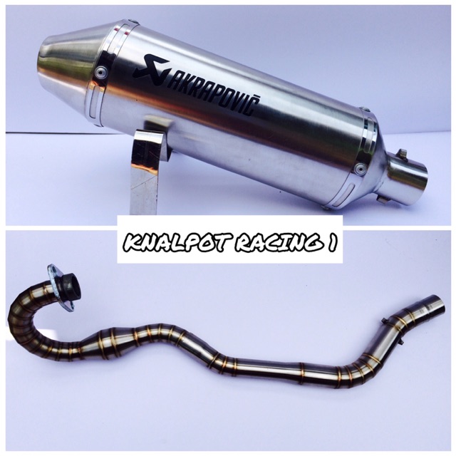 Knalpot racing AKRAPOVIC  KLX 150 S L BF DTRACKER CRF 150 FULLSYSTEM