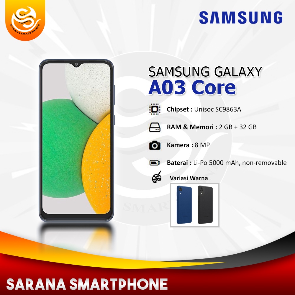 Samsung Galaxy A03 Core [2/32] Garansi Resmi