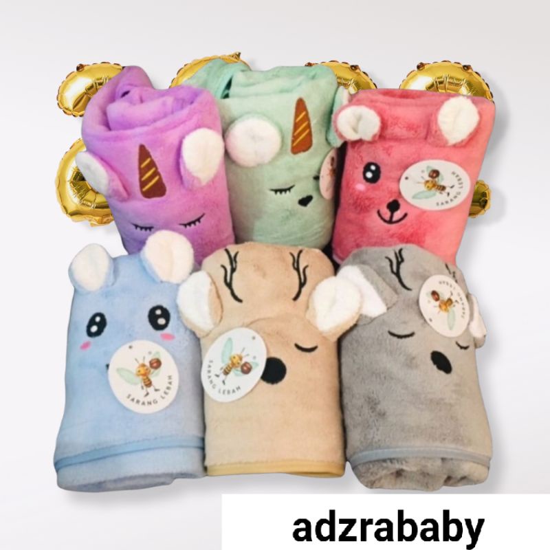 1 pcs handuk bayi kuping timbul sarang lebah