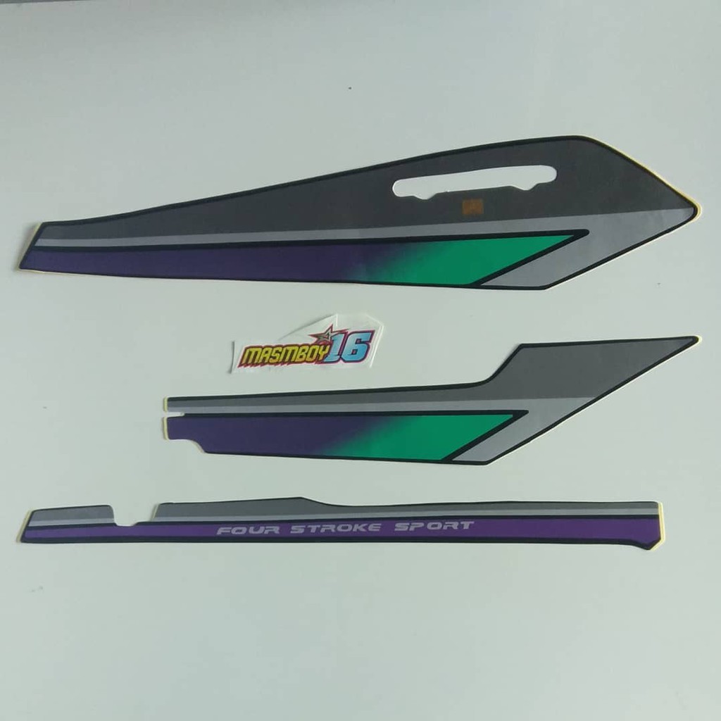 Striping honda GL PRO GL MAX 93 1993 hijau ungu