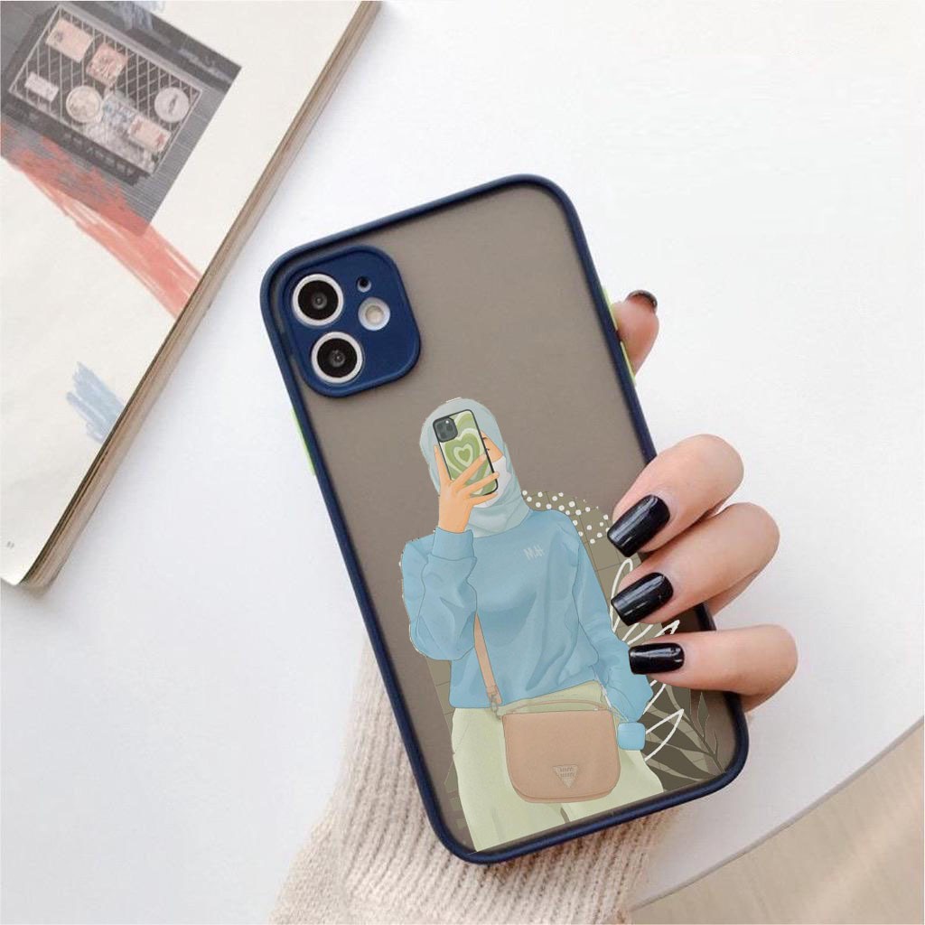 AA07 Softcase Casing Hijab Jilbab for Iphone 6 6s 6+ 6s+ 7 8 7+ 8+ X Xr Xs Max 11 Pro Max 12 13 14 Pro Max