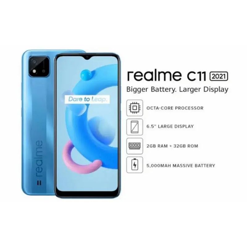 HP BARU REALME C11 2021 RAM 2GB 4GB/32GB 64GB  GARANSI RESMI ORIGINAL HARGA TERMURAH-C11(2021) 2/32 BLUE