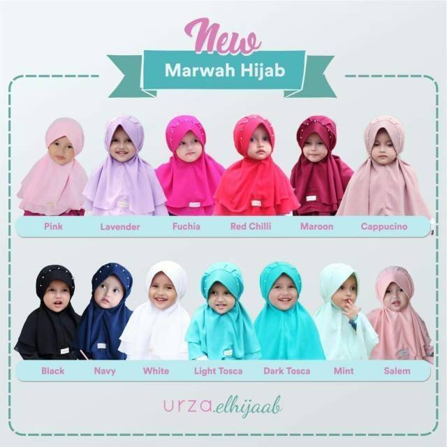 New Marwah Hijab / Hijab Jilbab Baby / hijab syari anak / urza.elhijab