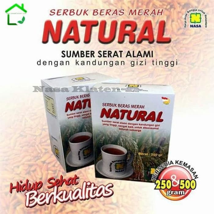 

SBMNB Nasa Besar Serbuk Beras Merah Natural 500 gr