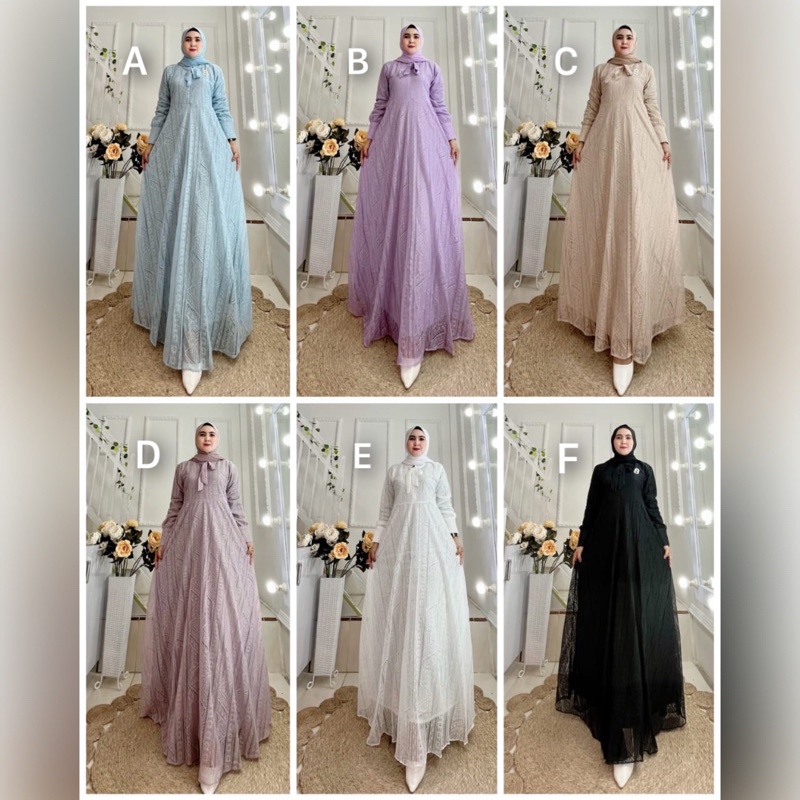 Sabrina dress ori by fazza boutique/Sabrina dress by fazza boutique/sabrina dress by fazza/gamis bru