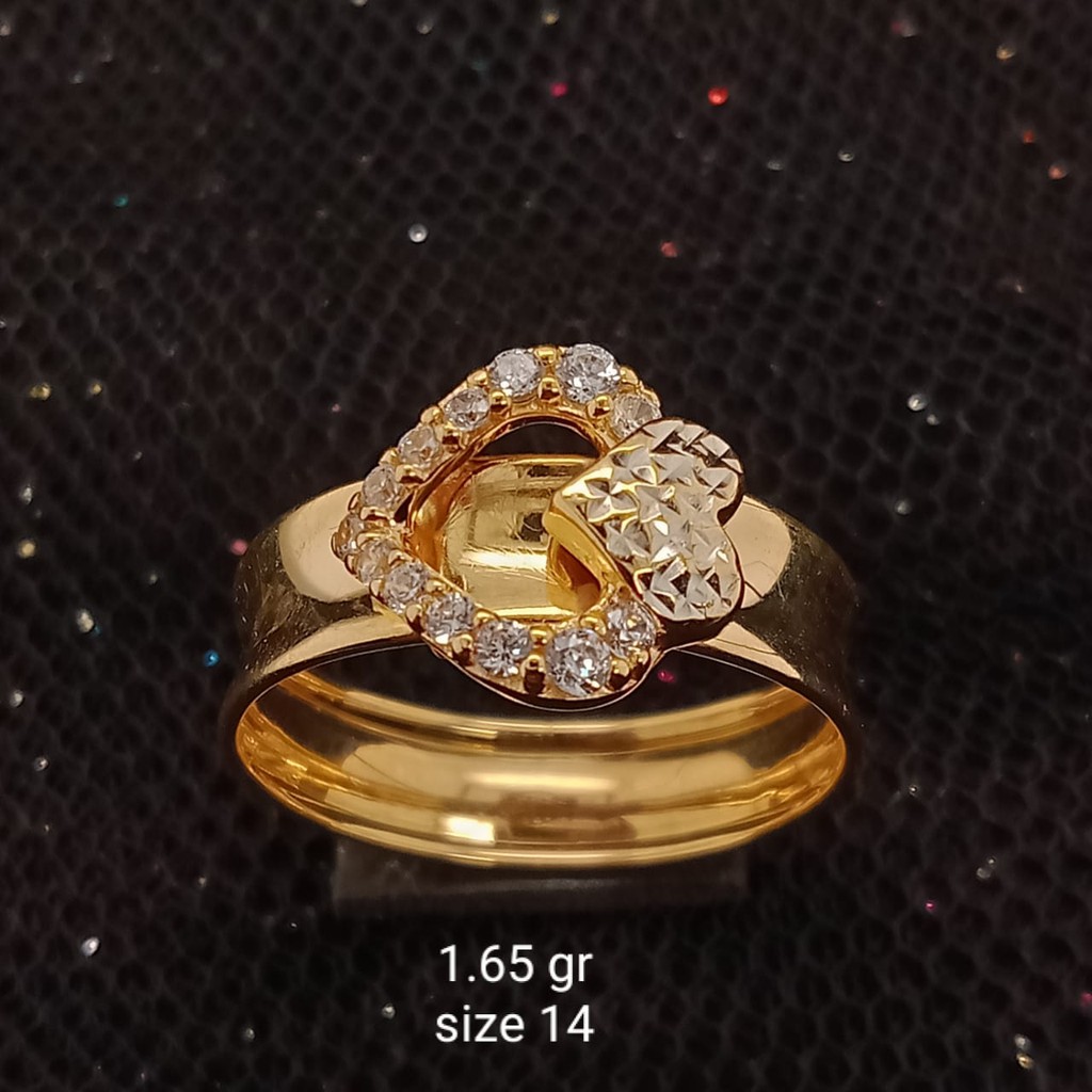 Cincin Emas 17K - 1.65 gr Kadar 750 - 1237