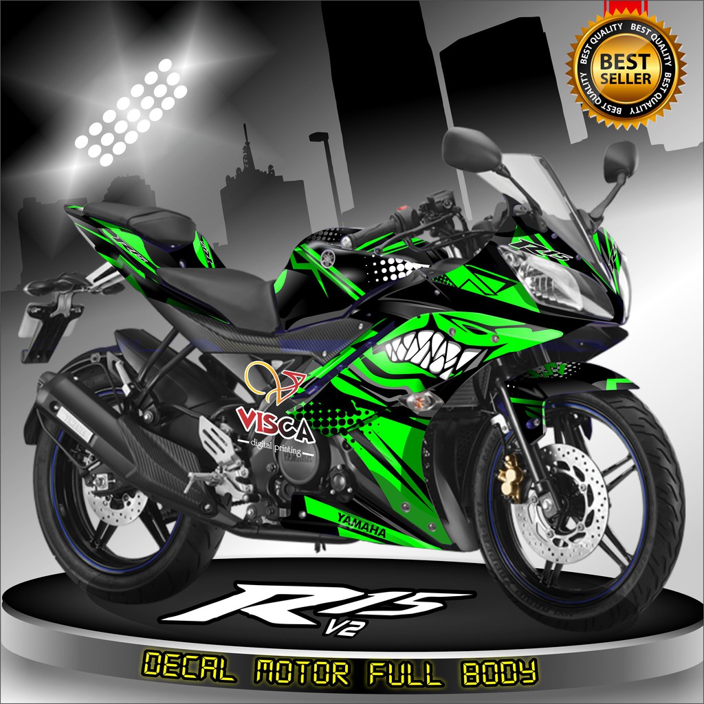 Decal R15 V2 Full Body Stiker R15 V2 Full Body Dekal R15 V2 Shark2