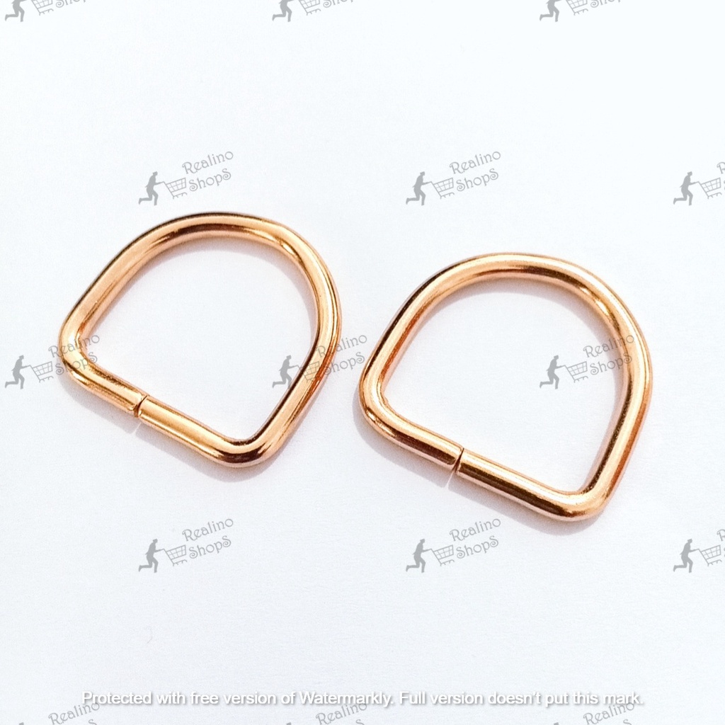 RING D TINGGI - 2CM EMAS MUDA (KUALITAS B) - AKSESORIS TAS