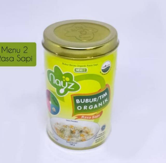 NAYZ Bubur Tim Organik Can 150gr Home Made MPASI Bayi