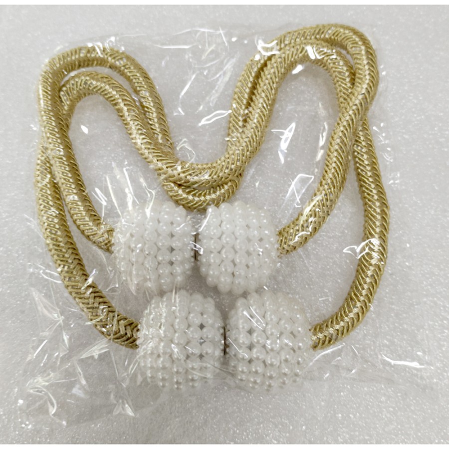 Tali Pengikat Tirai Gorden Magnetic Curtain Clip 2 PCS - A65B - Golden