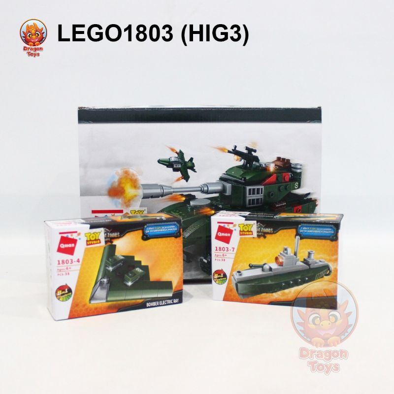 MAINAN LEGO Q MAN 1801 8IN1 - MAINAN BLOK KREASI - MAINAN ANAK MATARAM