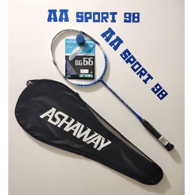 RAKET BADMINTON ORIGINAL ASHAWAY TI 120 TITANIUM MESH MADE IN USA