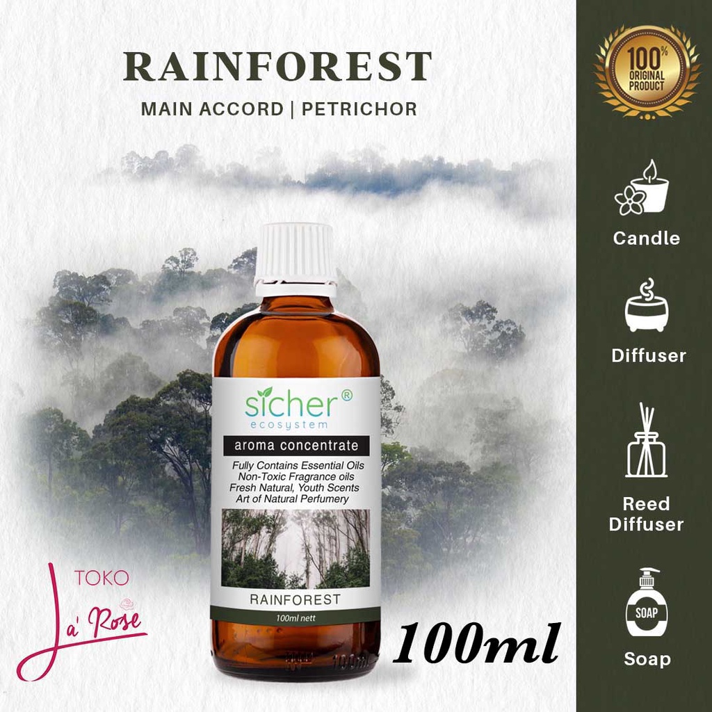 Aromatherapy Rainforest 100ml Essential Oil Natural Aroma Terapi Hujan