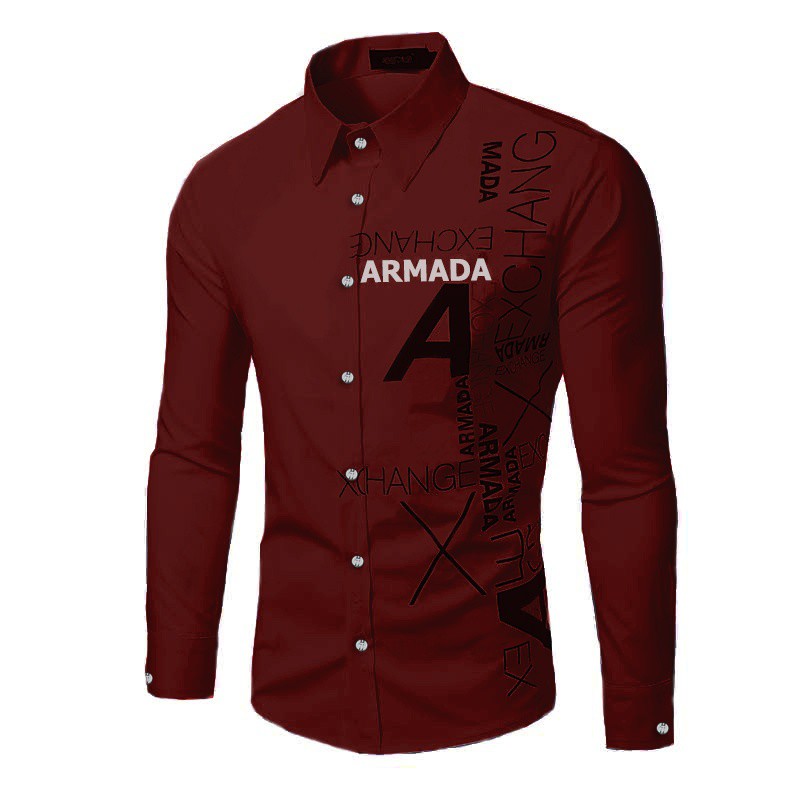 [hem Armada X AK] kemeja pria katun stretch Varian warna