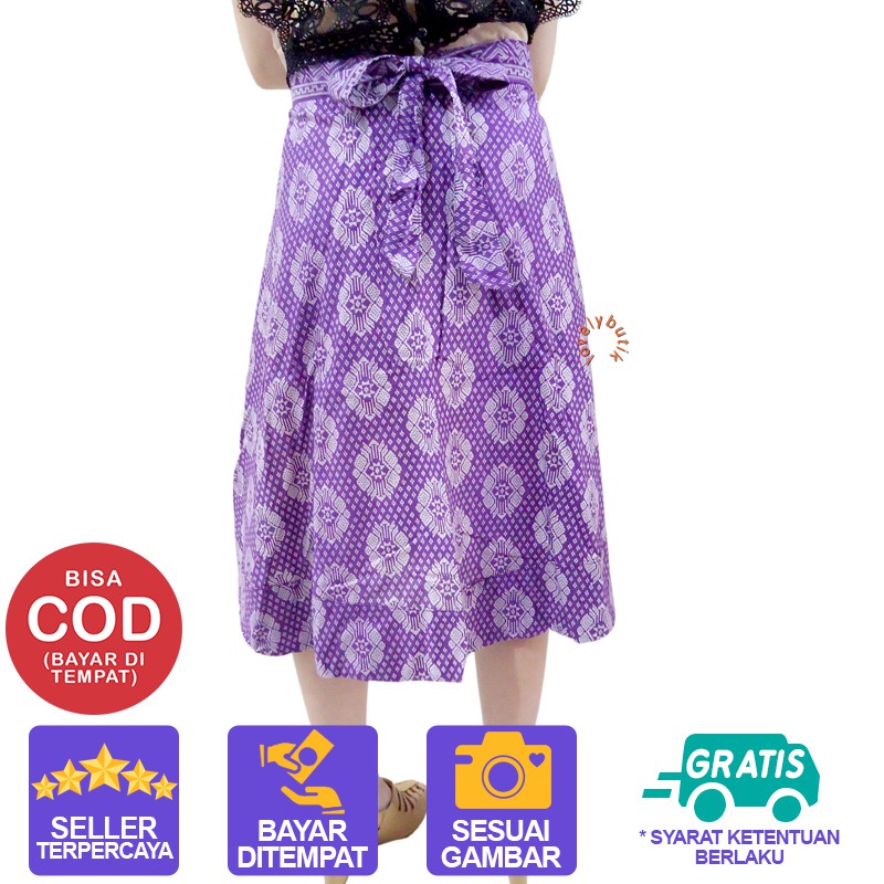 Lovelybutik Rok Batik Wanita Modern Wind4 Rok Batik Lilit Ikat Rok Midi Skirt Wanita Korea