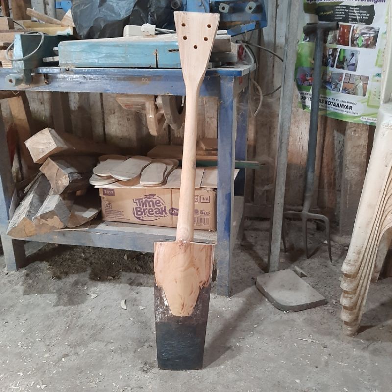 Lempak Sekrop Pacul Cangkul Tanah Asli Baja | Tanah Selasar Anti lengket