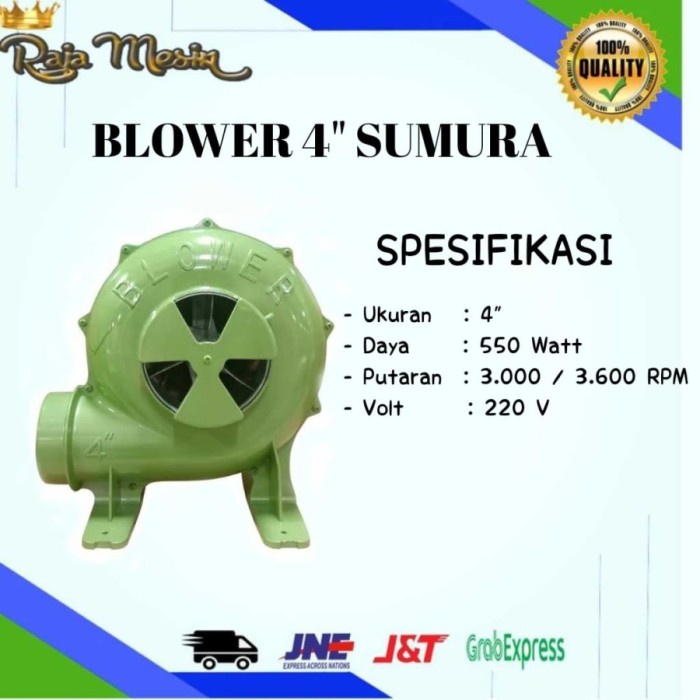 SUMURA  Blower Angin Blower Udara Blower Elektrik Blower Keong 4 Inch