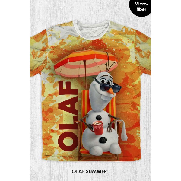 Baju Kaos Anak & Dewasa Frozen - Olaf Summer