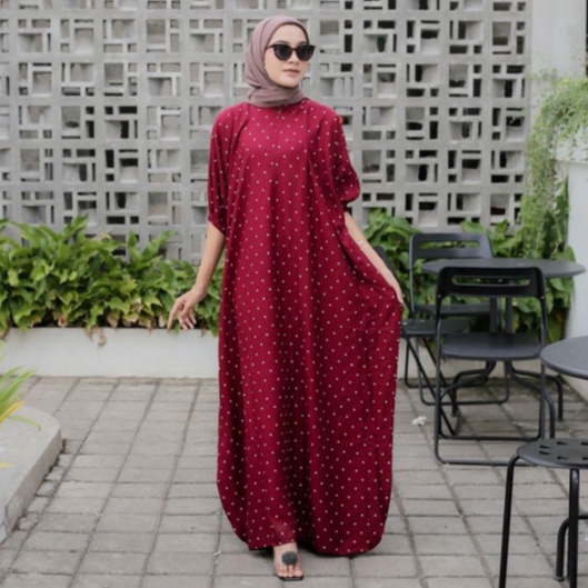 Kaftan Zolla Homey dress Daster Murah Rayon Viscose Baju Wanita Resleting Busui