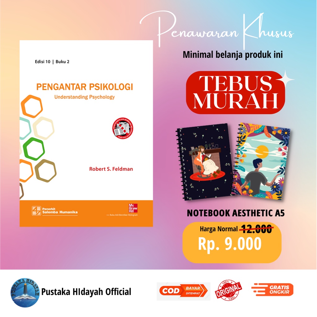 Jual Buku Pengantar Psikologi Edisi 10 Buku 2 - Robert S. Feldman ...