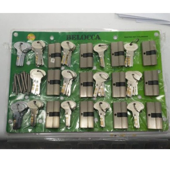 SILINDER CILINDER BESAR MASTER KEY ISI 12PCS KUNINGAN