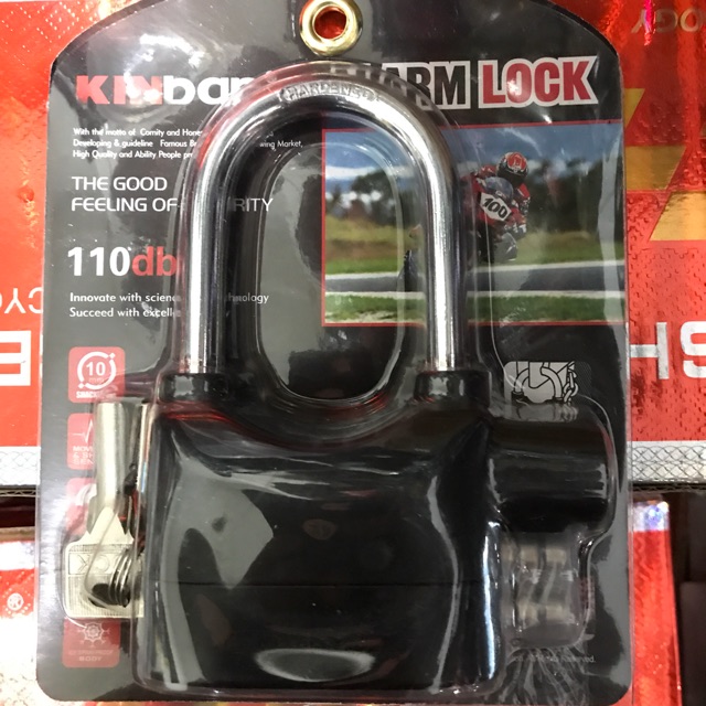 Gembok alarm lock kunci anti maling berkualitas