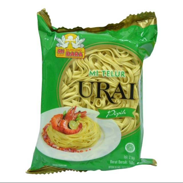 

Mie urai hijau