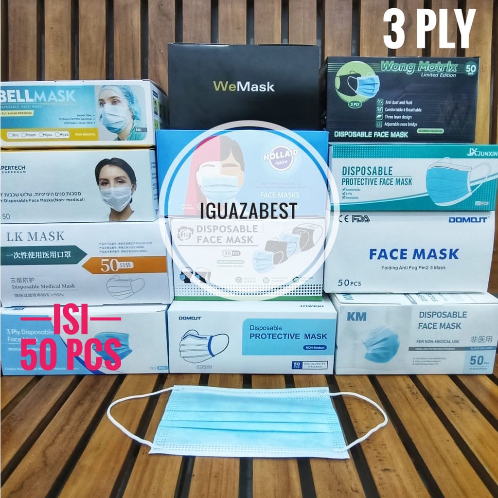 Masker 3play isi 50 pcs