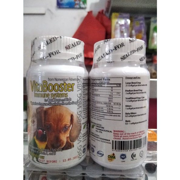 Vitabooster Imune System 90 Softgel For Cat &amp; Dog