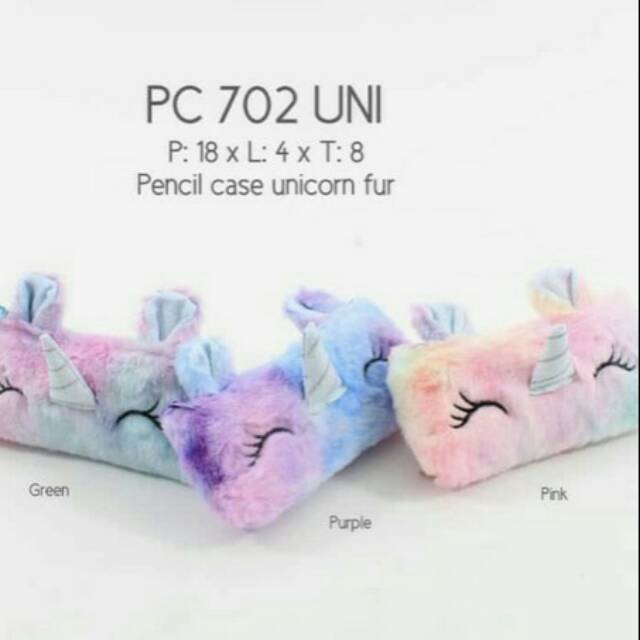 

Pensil case unicorn fur