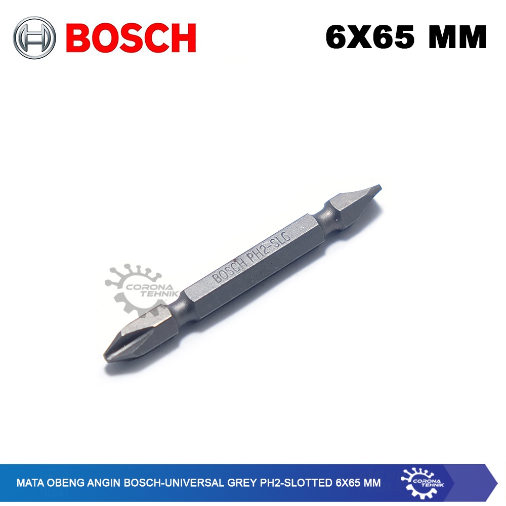 Universal Grey PH2-Slotted 6x65 mm - Mata Obeng Angin Bosch