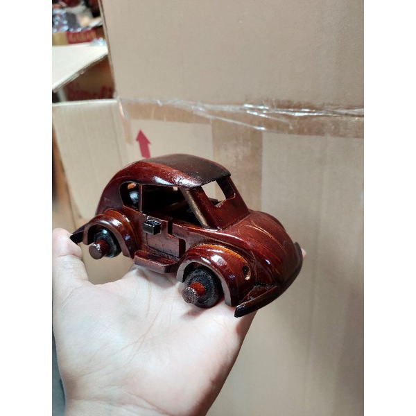 MINIATUR VW KODOK KAYU HITAM
