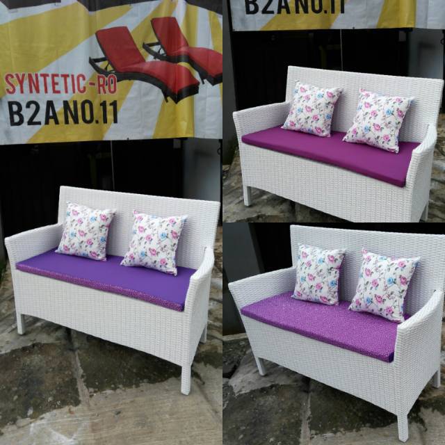 sofa hawai  120 cm rotan sintetis