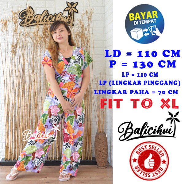 Balicihui Jumpsuit Lufia Jumpsuit Panjang Jumpsuit Wanita Jamsut Jumpsuit Bali Overall Bali