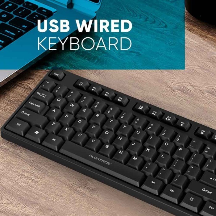 Alcatroz Xplorer K330 Silent HI-Definition USB Wired Keyboard