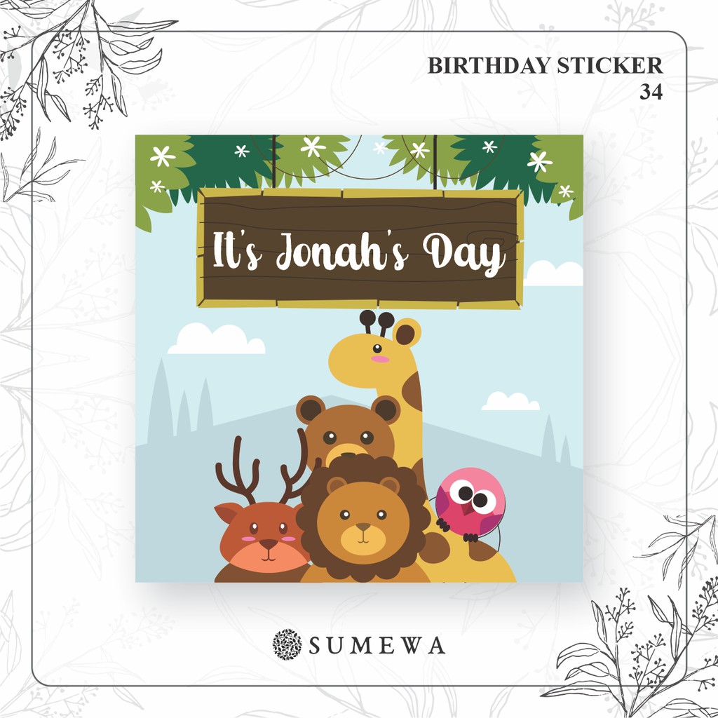 

Sticker Ulang Tahun / Birthday Sticker / Sticker Hampers Bingkisan Ulang Tahun - 34
