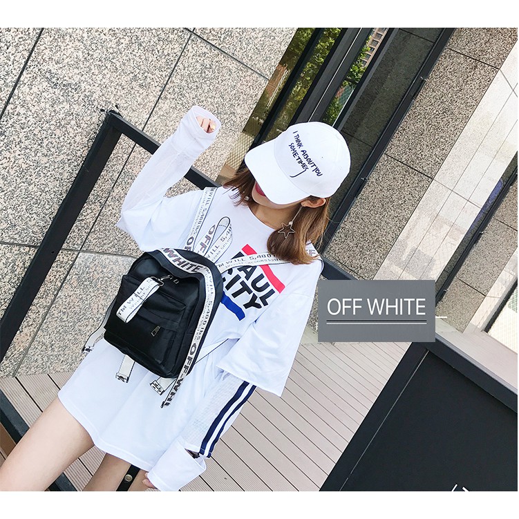 SALE LJY06 Tas Ransel Korea Wanita OFF WHITE Backpack Murah Impor Brand New TKM