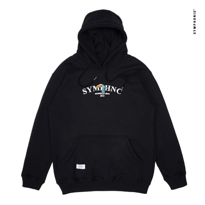 HOODIE SYMPHONIC BLACK BURN UNISEX