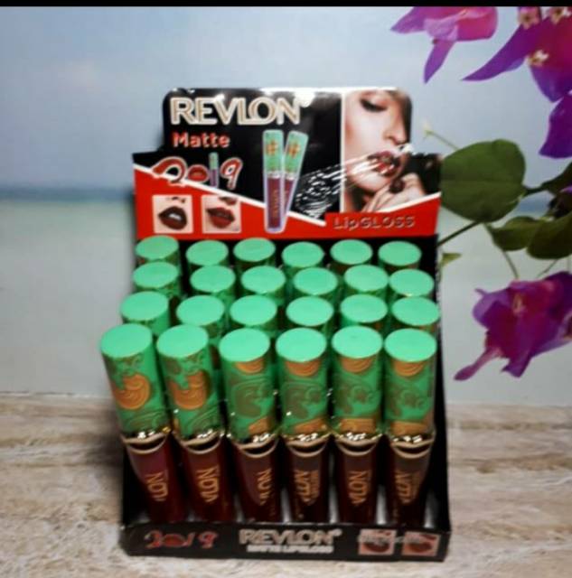 Lipgloss revlon mate tutup hijau