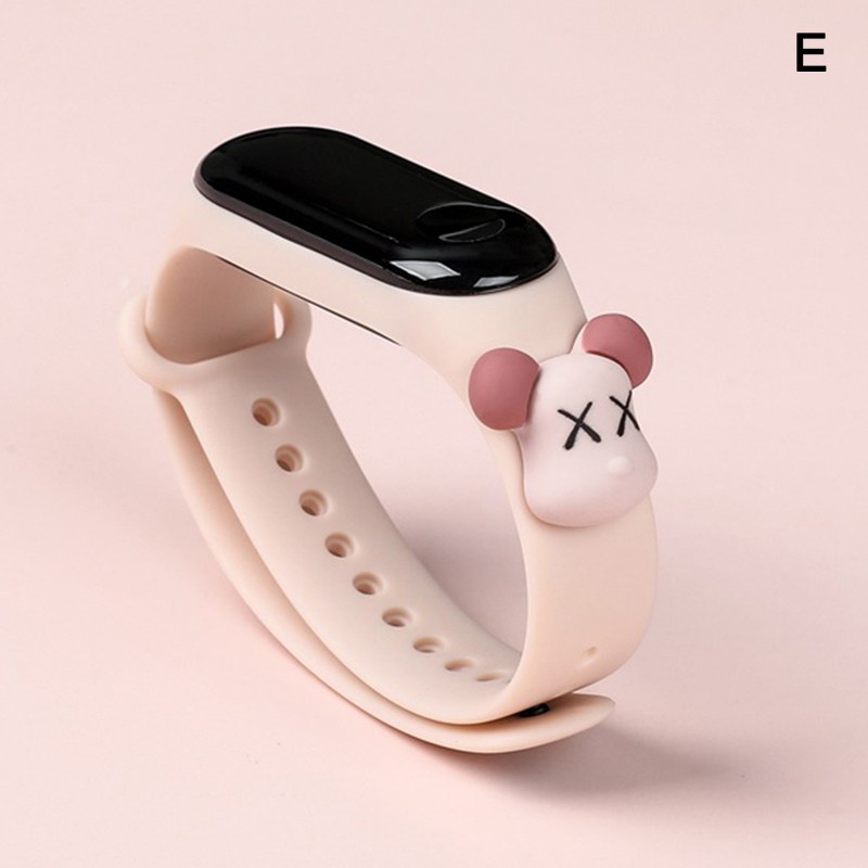 ✅COD Jam Tangan Elektronik Motif Kartun Anak Laki-laki Perempuan LED Karakter Minimalis Gelang-Var 1 Kaws