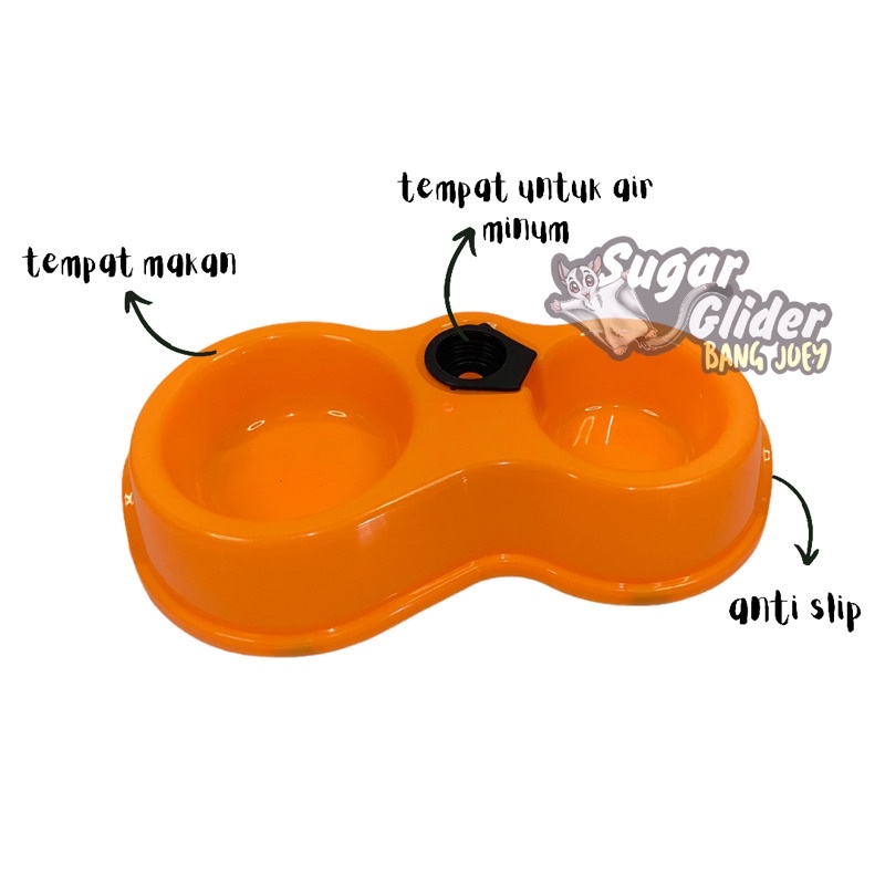 TEMPAT MAKAN DAN MINUM HEWAN KUCING ANJING DOBEL BOTOL TIPE  SMALL / pet bowl kucing kelinci musang