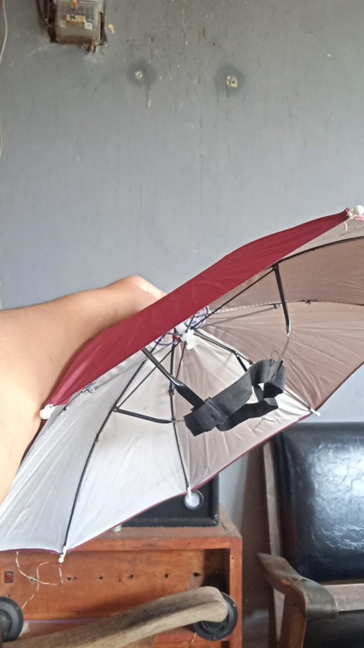 Payung Topi Untuk Anak Anak Atau Dewasa / Payung Kepala Hujan Melindungi Simple Tanpa Gagang