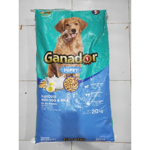 Ganador Puppy Flavored With Egg &amp; Milk 20kg