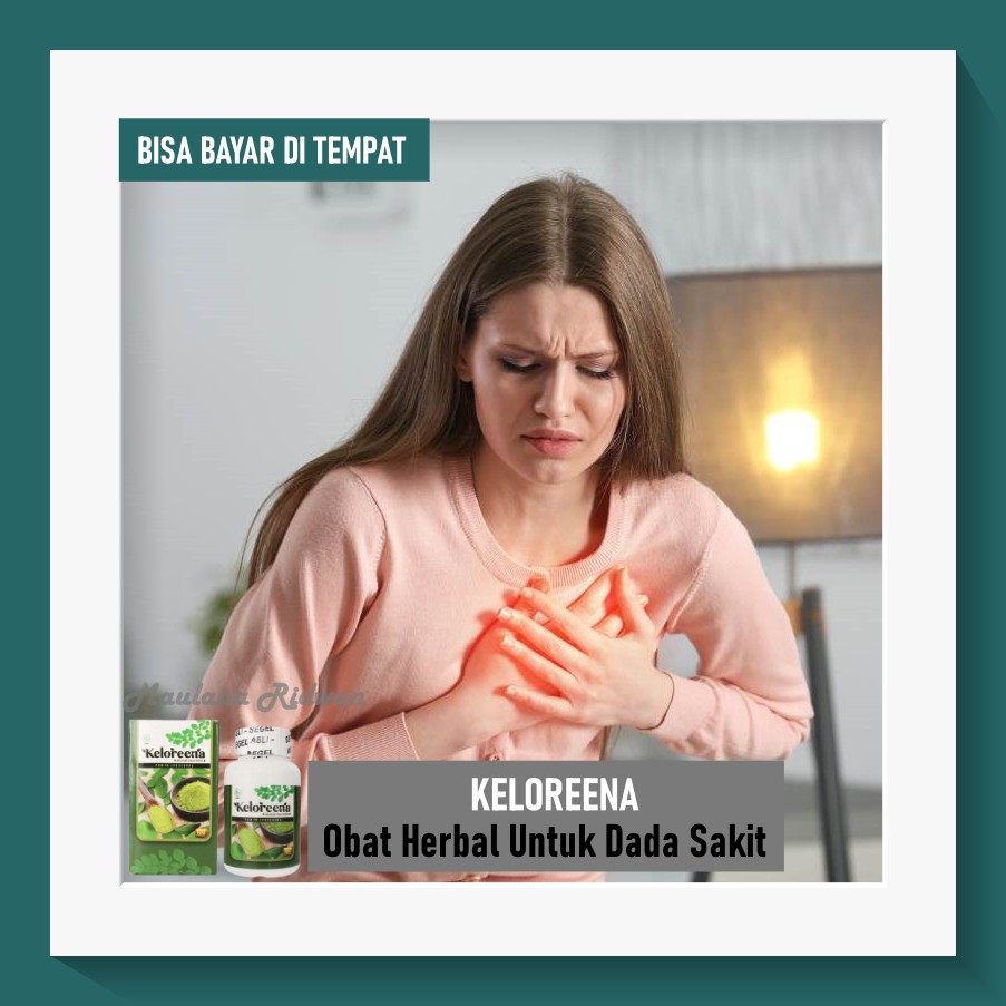 Obat Dada Sakit, Sakit Dada Sebelah Kiri, Dada Perih, Obat Dada Sesak Herbal Keloreena