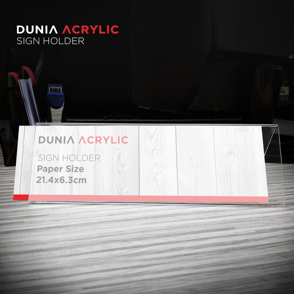 

► Murah!! promo -Papan nama acrylic - display acrylic - sign holder acrylic - tempat brosur