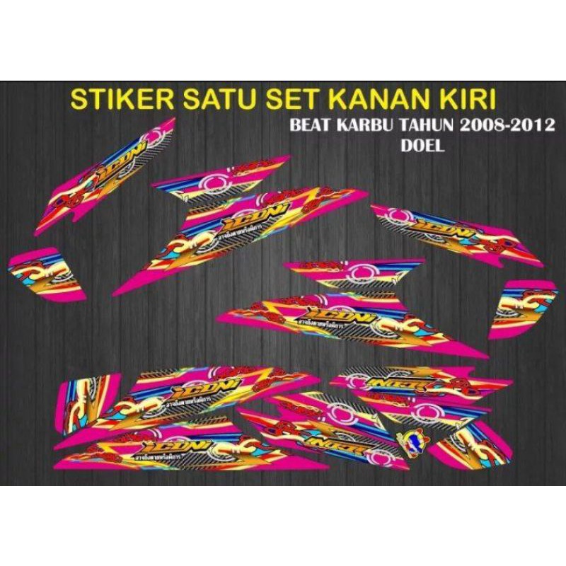 STIKER HOLOGRAM HONDA BEAT KARBO SIMPEL