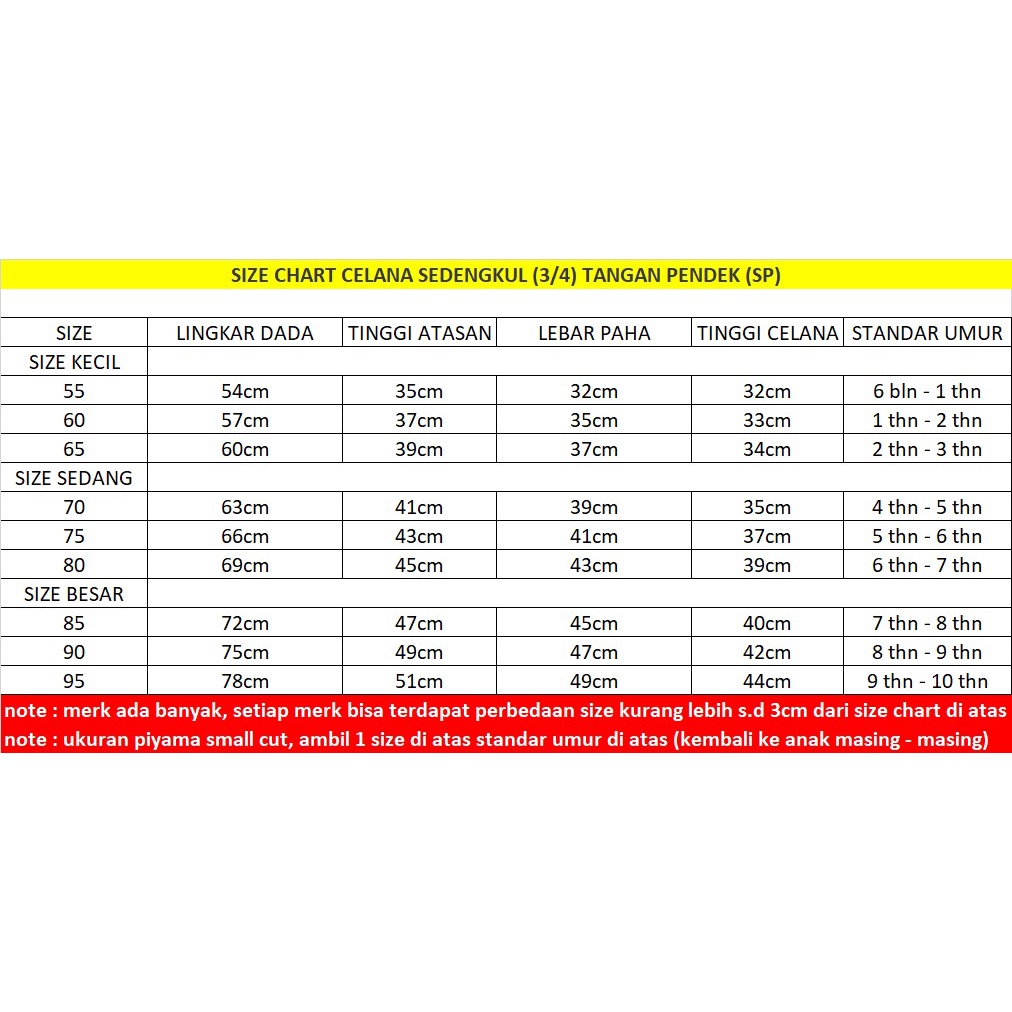 SETELAN BAJU ANAK PIYAMA ANAK IMPORT CELANA SELUTUT UMUR 6 BULAN S.D 10 TAHUN