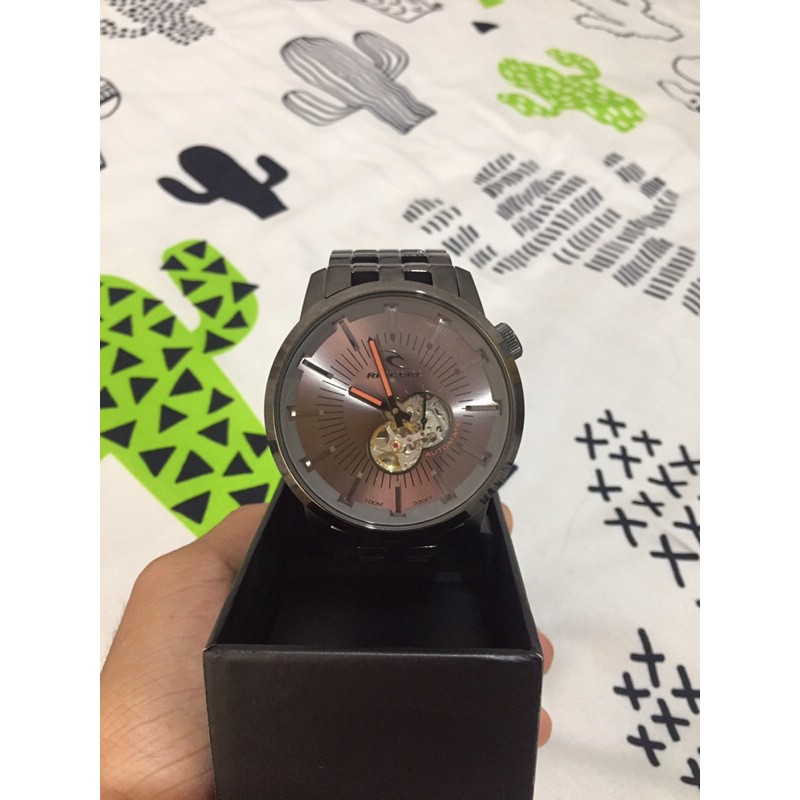 JAM TANGAN RIPCURL AUTOMATIC GREY(BRW) MIDSIZE(kecil) ORIGINAL SALE